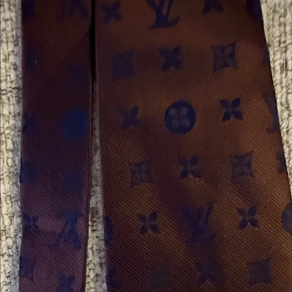 Louis Vuitton Dark Brown Monogram Tie
